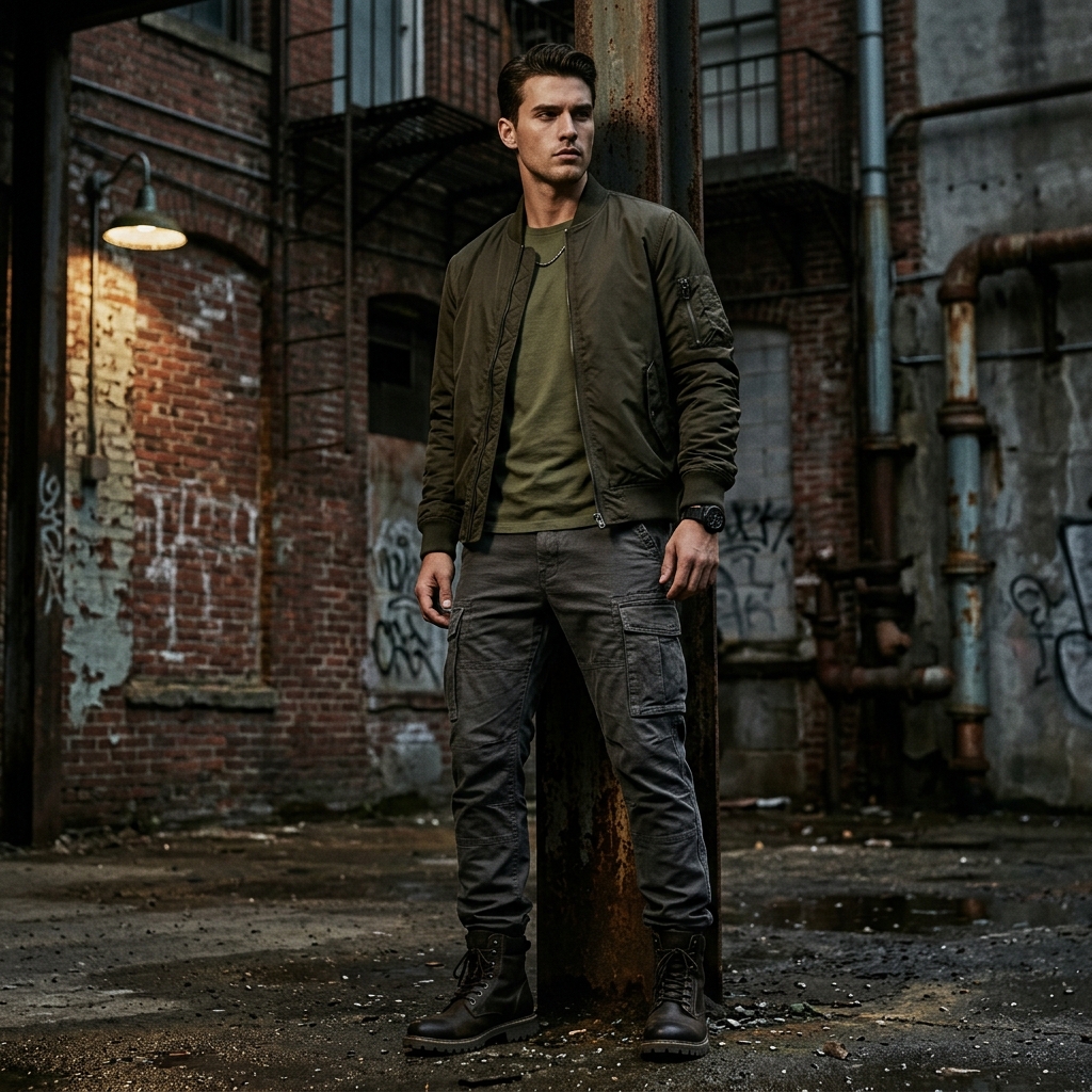 Military Layered образ с Alpha Industries