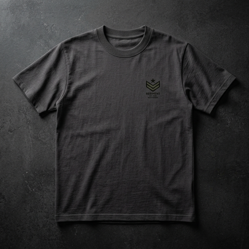 Alpha Industries Military Print Tee — серая футболка