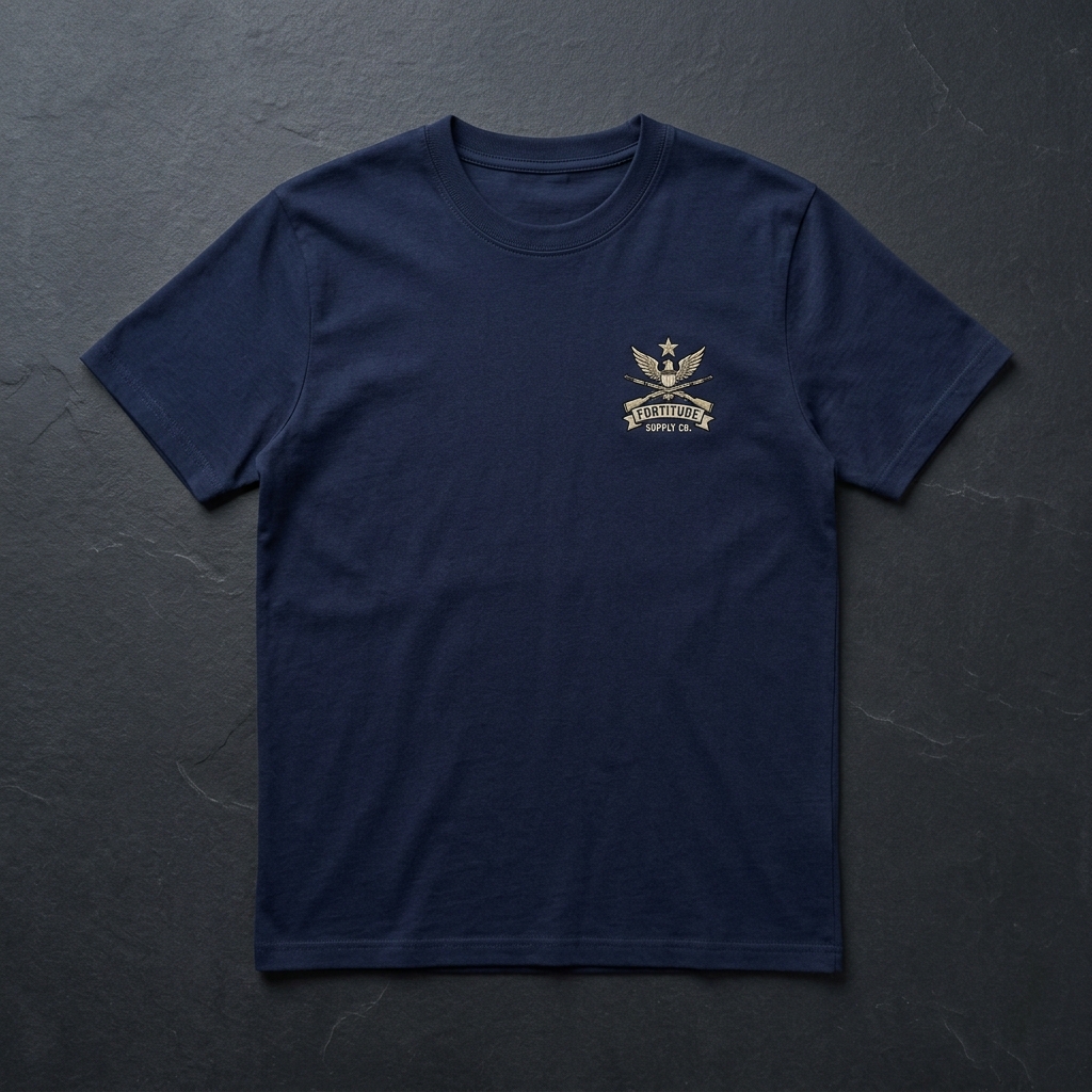 Alpha Industries Essentials Tee — тёмно-синяя футболка