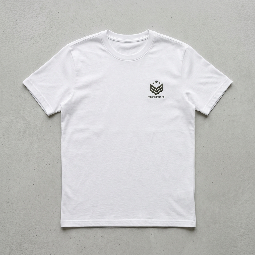 Alpha Industries Flight Crew Tee — белая футболка